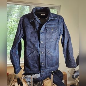 3SIXTEEN SELVEDGE DENIM TRUCKER JACKET SHADOW